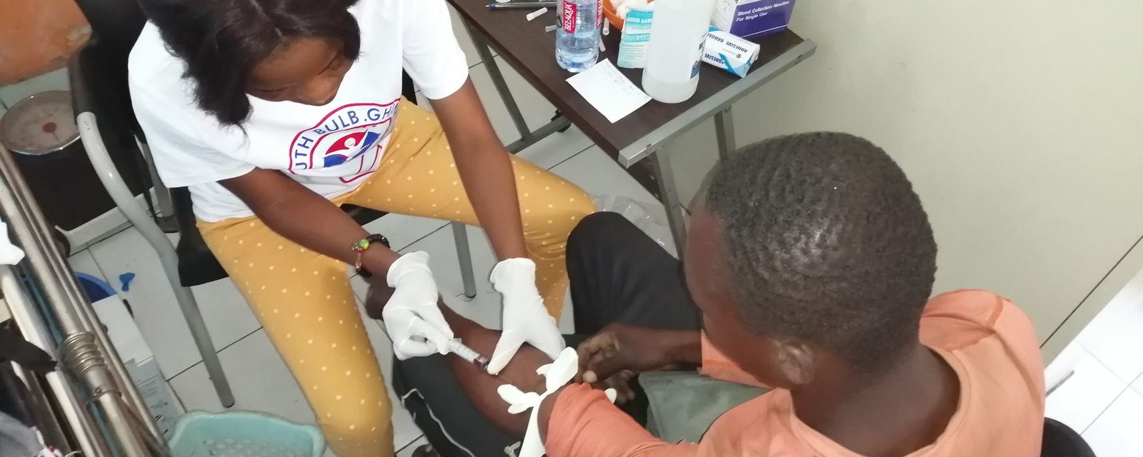 Free health screening in progress